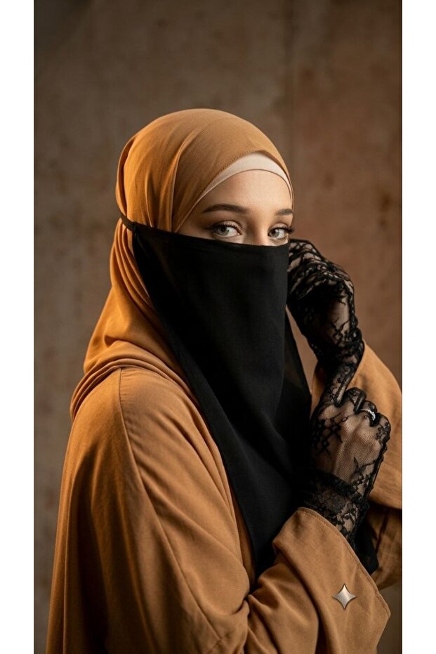 حجاب من حرير المدينة مقاس 30 سم × 35 سم