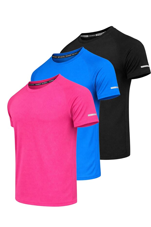 3-Pack of Quick-Dry Athletic Technical Sports T-Shirts