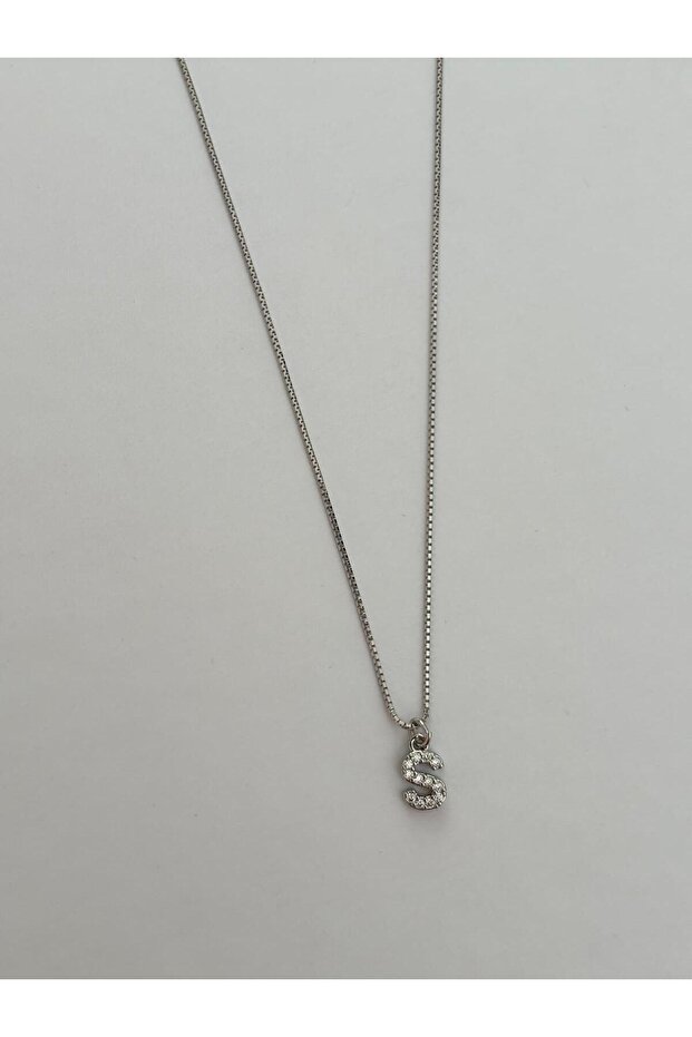 Vip Design Zircon Stone S Letter Xp Silver Color Necklace