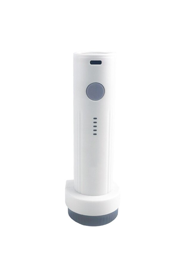 White Rechargeable Electric Vacuum Pump Low Noise Portable Compressed Bag Air Pump Lightweight Mini