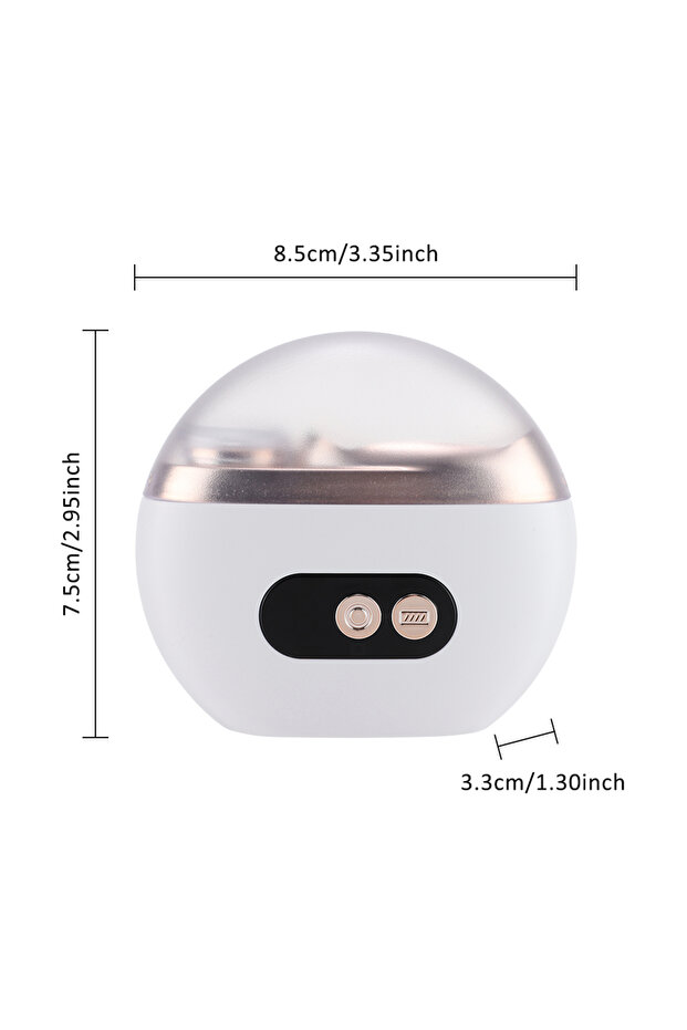 WHITE Electric Nail Clipper Cutter With LED Light & LCD Screen Nail Grinder Polishing Trimmer For Ba