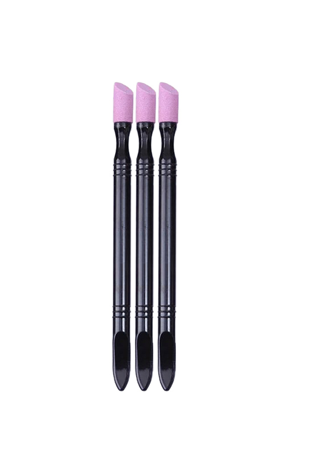 A0135-3pcs Style2 Wholesale 1-10pcs Stone Scrub Nail File Rods Cuticle Remover Dead Skin Remover Per