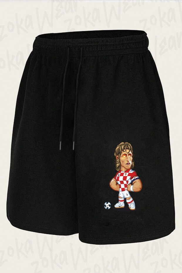 Unisex Luca Modric Design Printed Shorts