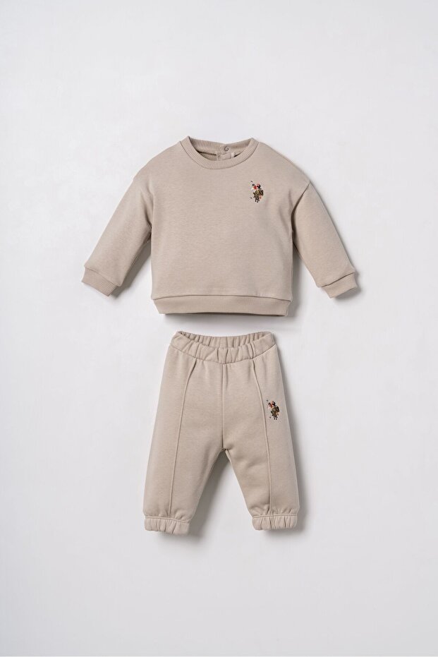 Baby Boy Embroidered Yellow Long Sleeve Pajama Set Usb3170-C-V2