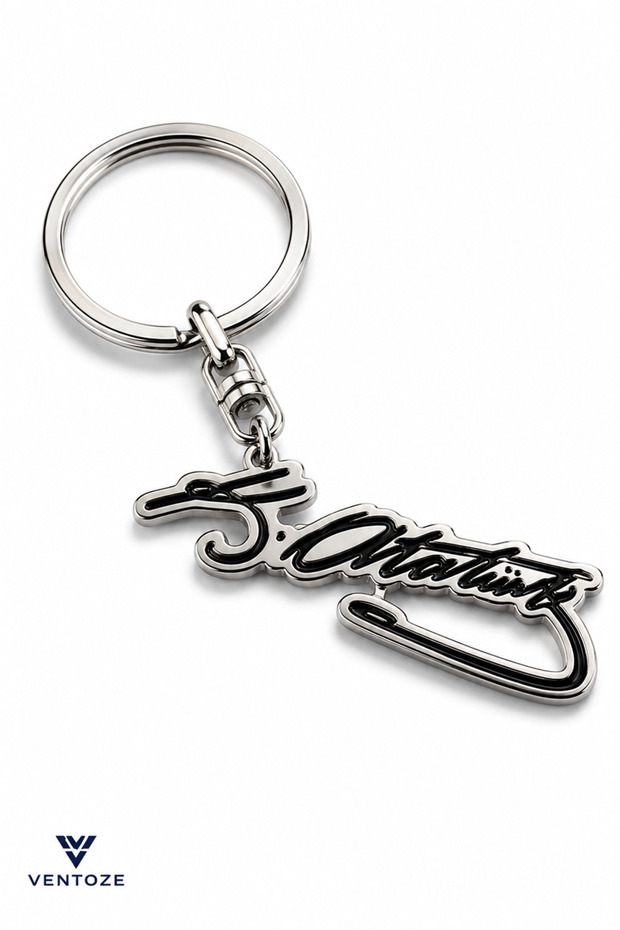Metal Keychain Silver Color Gift