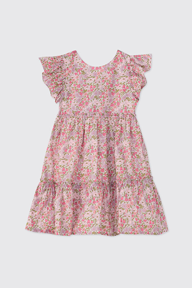 Liberty Fabric Baby Girl Pink Dress