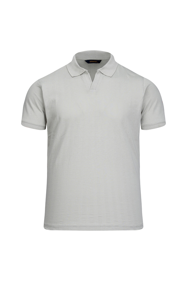 Green Regular Fit Apaş Collar Cotton T-Shirt
