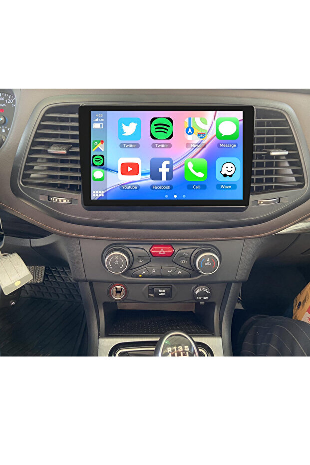 شاشة أندرويد ZXAUTO Terralord موديل 2019-2023، 4 جيجابايت رام، 64 جيجابايت روم، كاربلاي لاسلكي، أندرويد أوتو، واي فاي، خرائط، يوتيوب، إلخ.
