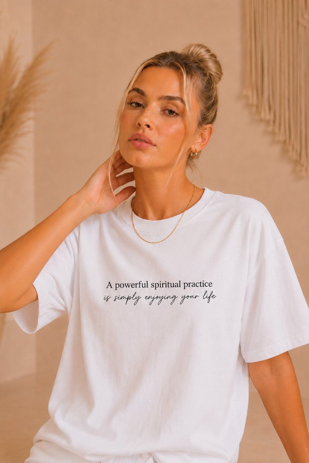 Women's Oversize Minimal Word Print Summer T-Shirt Women's Adult T-Shirt Basic T-Shirt Crew Neck Printed Short Sleeve Summer Combed Cotton T-Shirt
