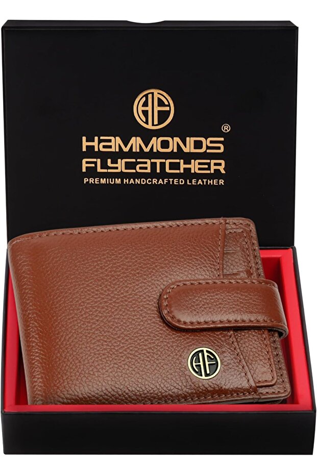 Wallet for Men Leather Original, Stylish Bi-Fold with 5 Card Slots, Coin Pocket - Tan