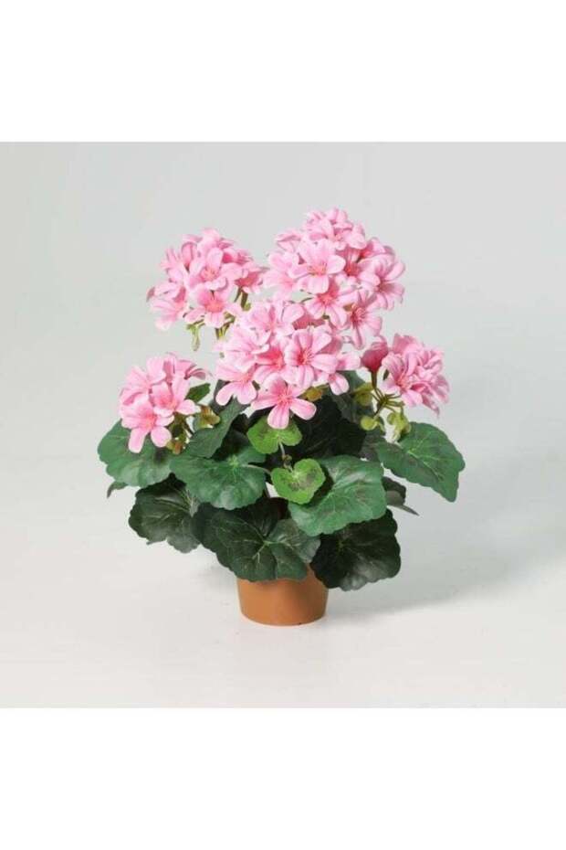 Fernza Artificial Crabapple Plant 33cm Pink Potted Indoor Décor