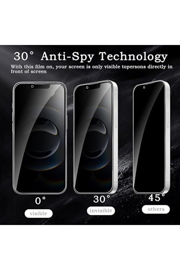 tua shop PSR Aksesuar واقي شاشة متوافق مع هاتف iPhone 14 Pro Max - شاشة سيراميك للخصوصية من Davin