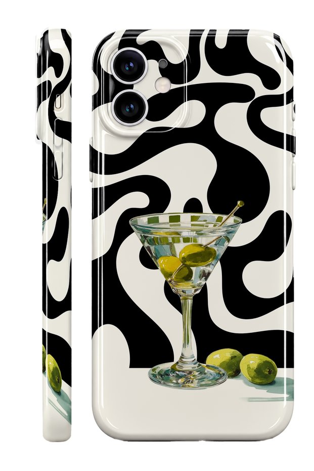 iPhone 11 Martini Protect Slim Glossy Full Covering Print Phone Case with Camera Protection