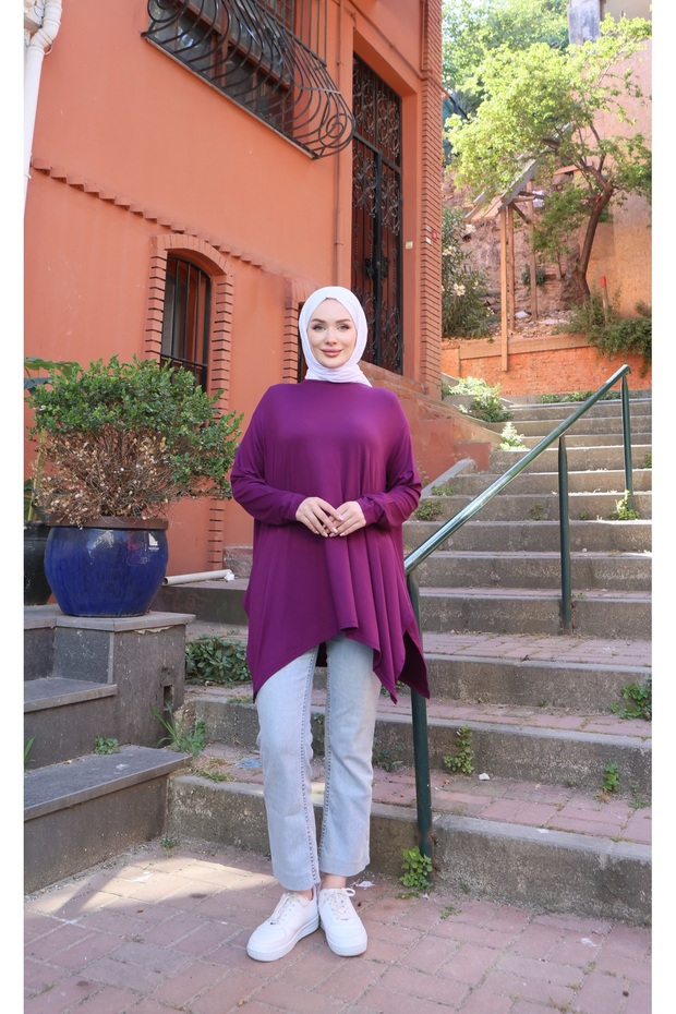 Casual Tunic with Slits on the Sides