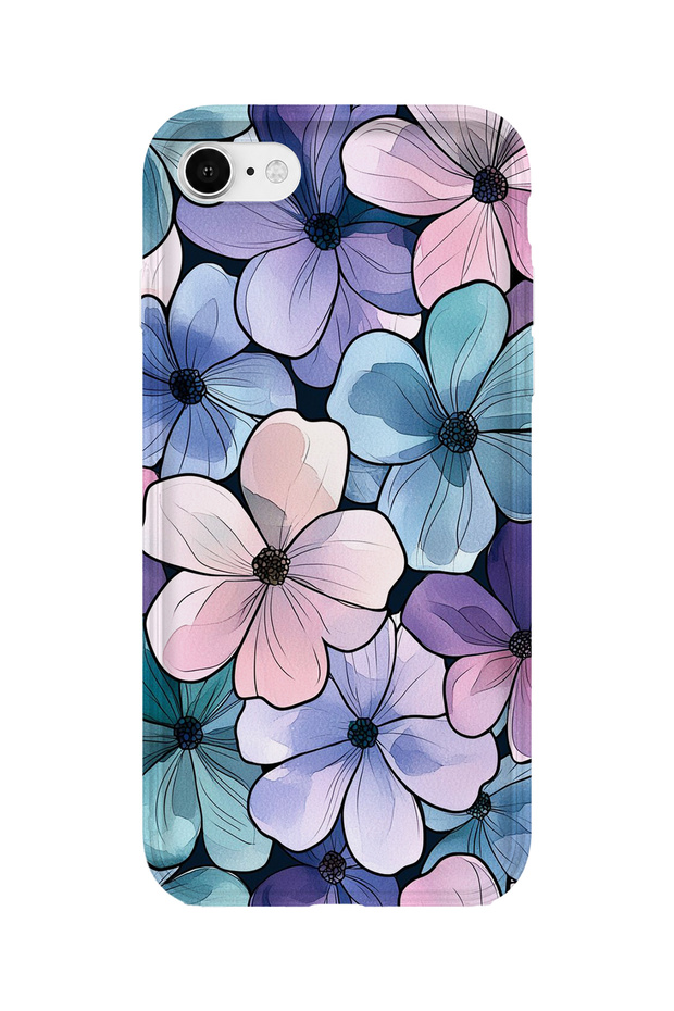 iPhone 7 Compatible Printed Transparent Phone Case |   Collection: Pastelbloom Soft Series