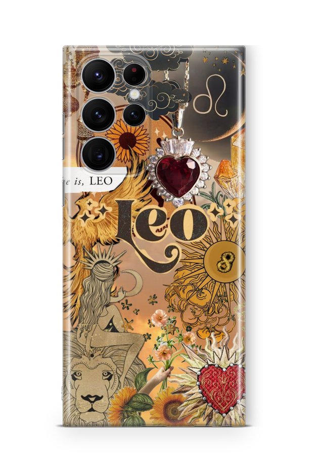 Samsung Galaxy S23 Ultra Compatible Printed Transparent Phone Case | Collection: Zodiacmuse Celestia