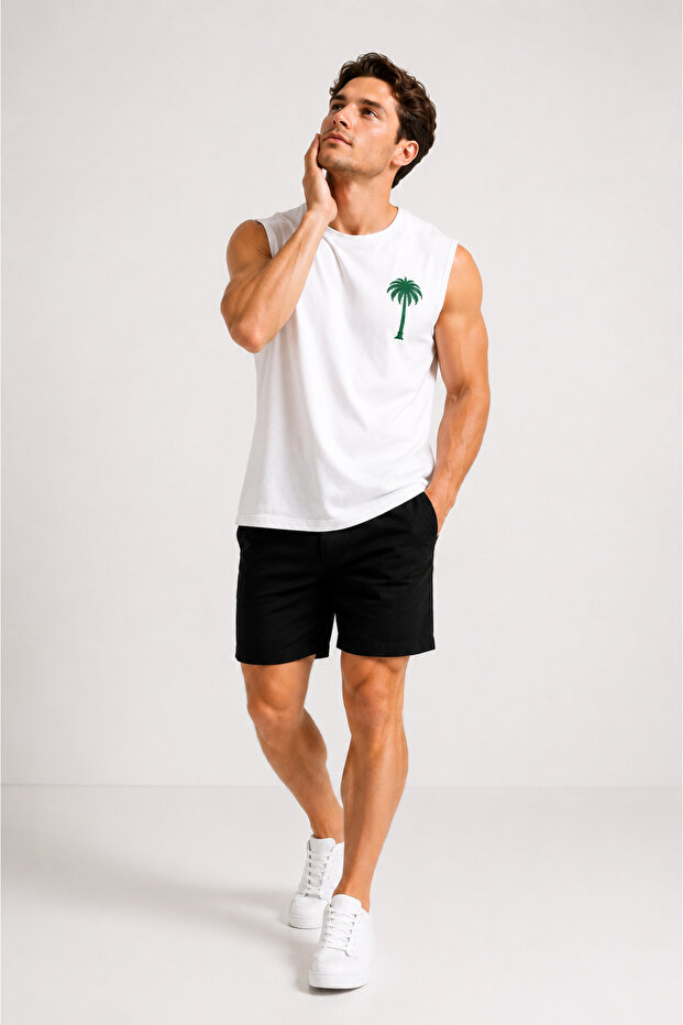 Saudi Palm Sleeveless Tank Top