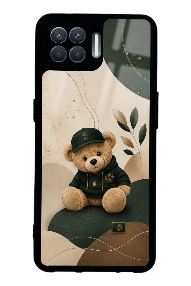 Oppo Reno 4 Lite Forest Teddy Design Glossy Phone Case