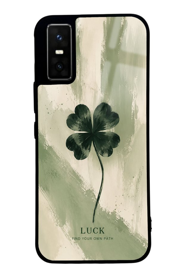 Infinix Gt 30 Pro Glossy Phone Case with Lucky Sage Clover Design