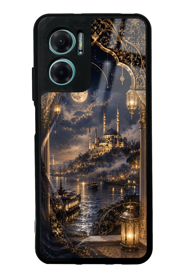 Xiaomi Redmi Note 11E Glossy Phone Case with Midnight Bosphorus Design