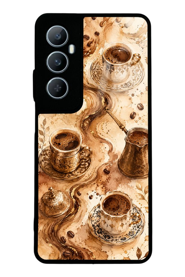 Realme C65 Golden Mocha Flow Design Glossy Phone Case
