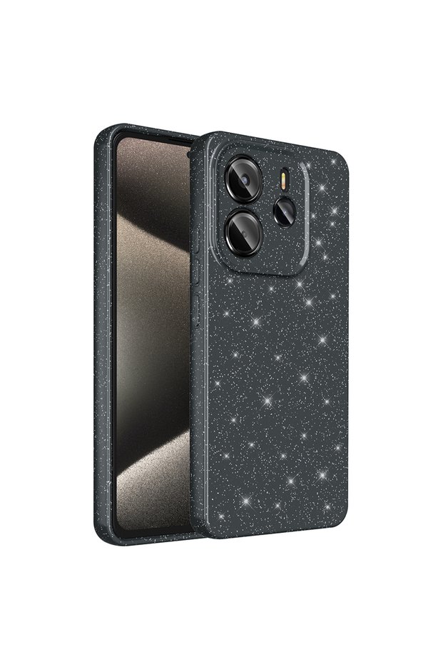 Xiaomi Redmi Note 14 5g Case Camera Protected Glittery Silicone Superior Protection Tkng