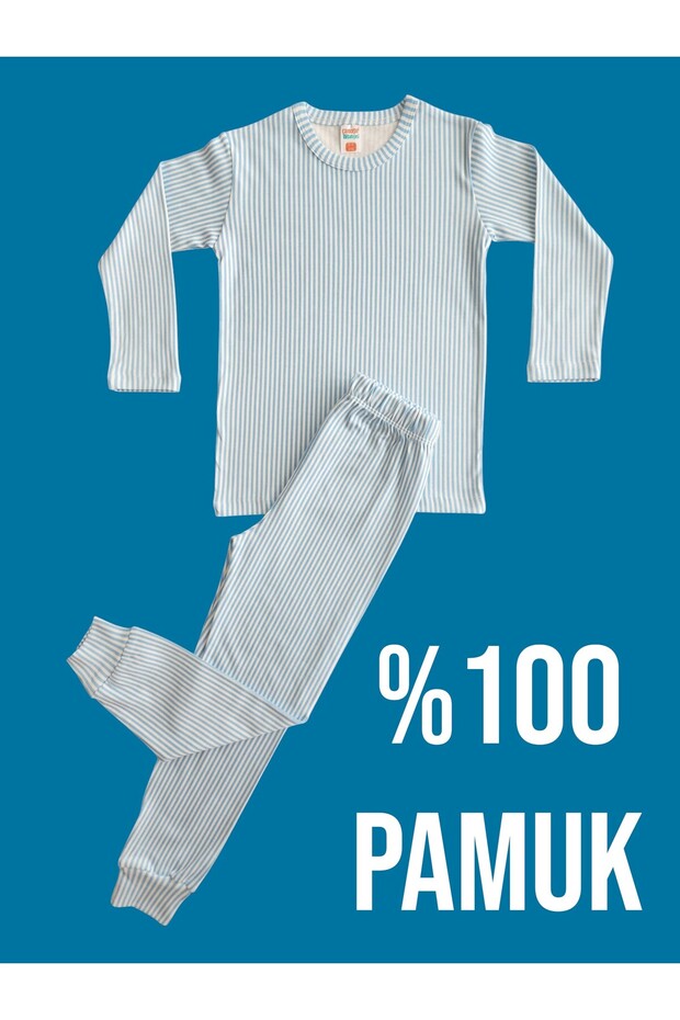 Long Sleeve Patterned Children's Pajama Set # Printed Children's Pajama Set # Striped Patterned Pajamas # Laundry Room