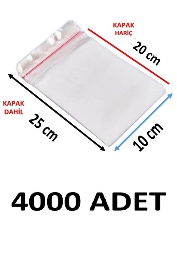 4000 Pieces 10X20+5 cm Transparent Adhesive Gelatin Bags Dowry Bags