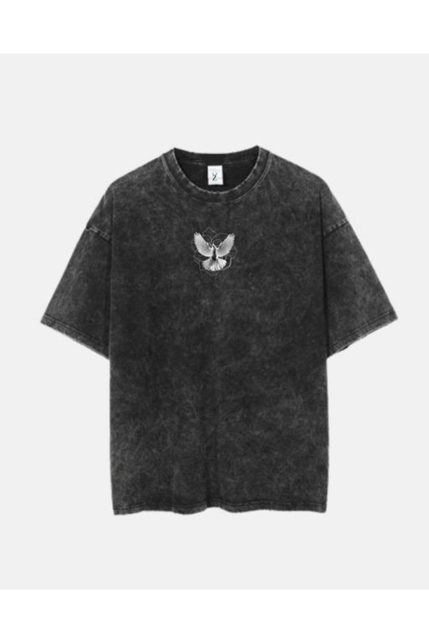 Calle Unisex Colorful Oversize Printed T-Shirt Streetwear Comfortable Fit Daily Premium