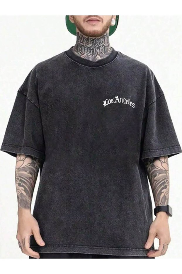 Unisex Colorful Oversize Printed T-Shirt Streetwear Comfortable Fit Daily Premium