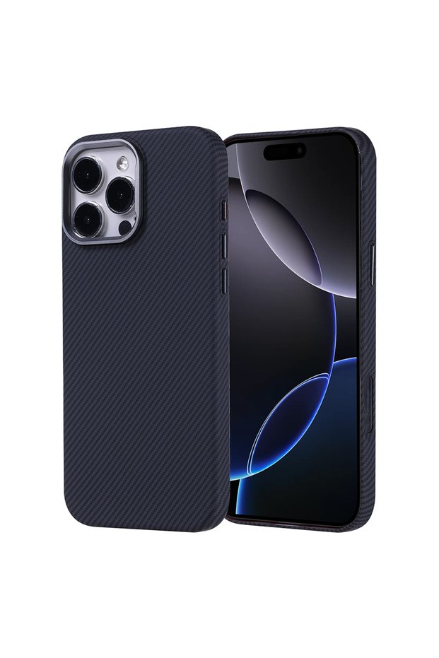 iPhone 16 Pro Case Ultra Thin Magsafe Carbon Fiber Look Slim Lightweight Gzst