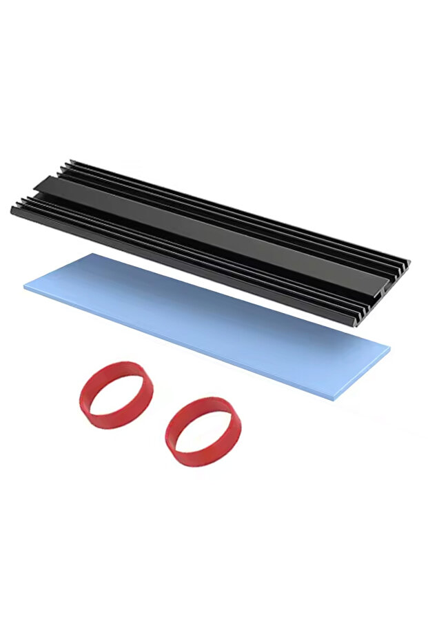 M.2-4-BK M.2 SSD Heatsink M2 NVME 2280 Solid State Hard Disk Aluminum Heatsink Gasket with Thermal S