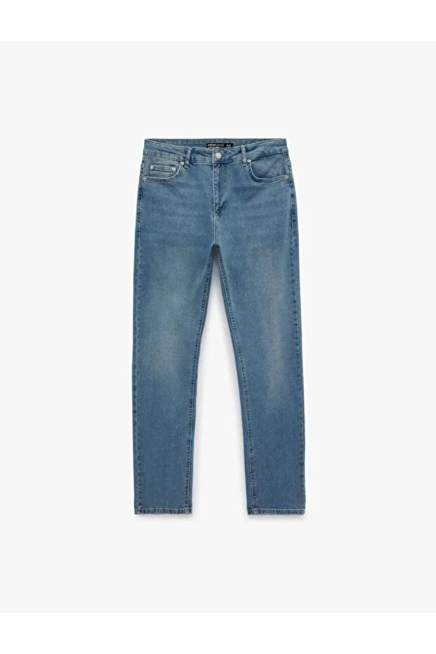 Slim Fit Jean Trousers with Regular Waist Pockets - Brad Jean