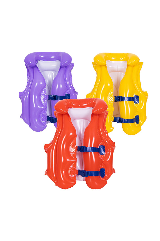 Plain Kids Swim Vest, Flotation Jacket, Adjustable Safety Strap