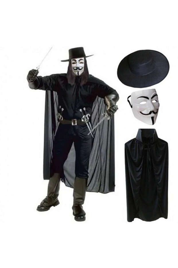 Ilkestor V for Vetta Mask Hat and Cloak Costume Set (12052) Adult Size
