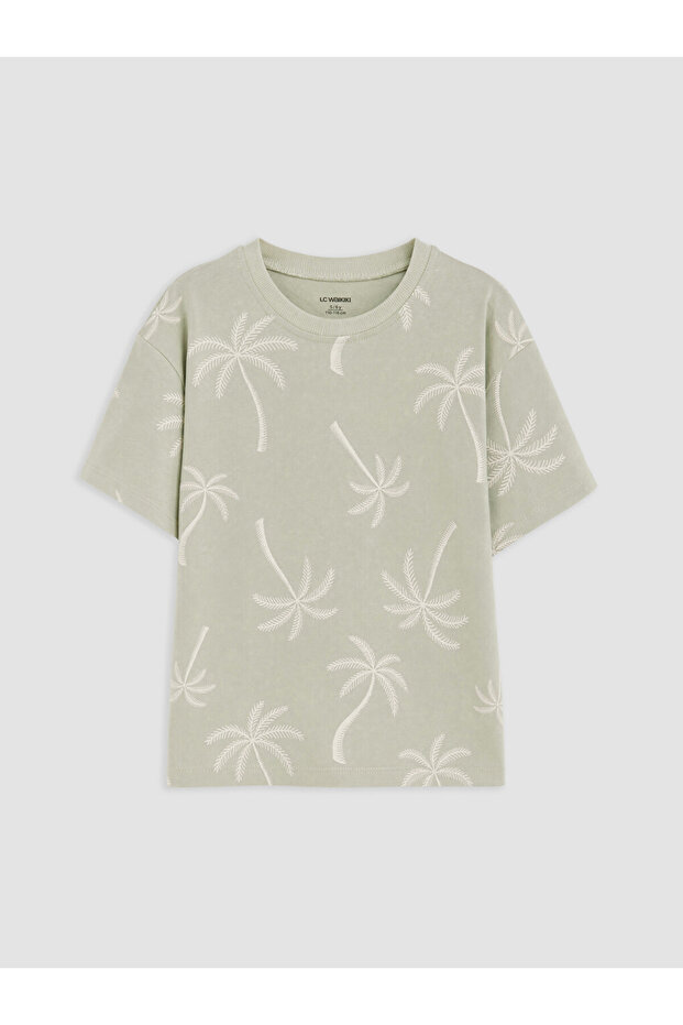Esvab • Modern & Distinctive Zero Roba Collar Printed Boys' T-Shirt