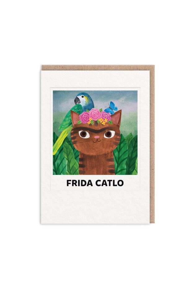 Angela Rozelaar Design 7X5 Postcard Frida Catlo 13357