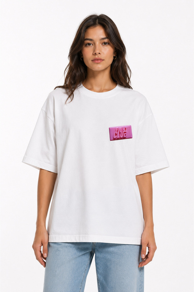 Unisex Women's Men's Fight Club Soap Logo Pre-Printed Oversize Thick Fabric Comfortable Cut T-Shirt