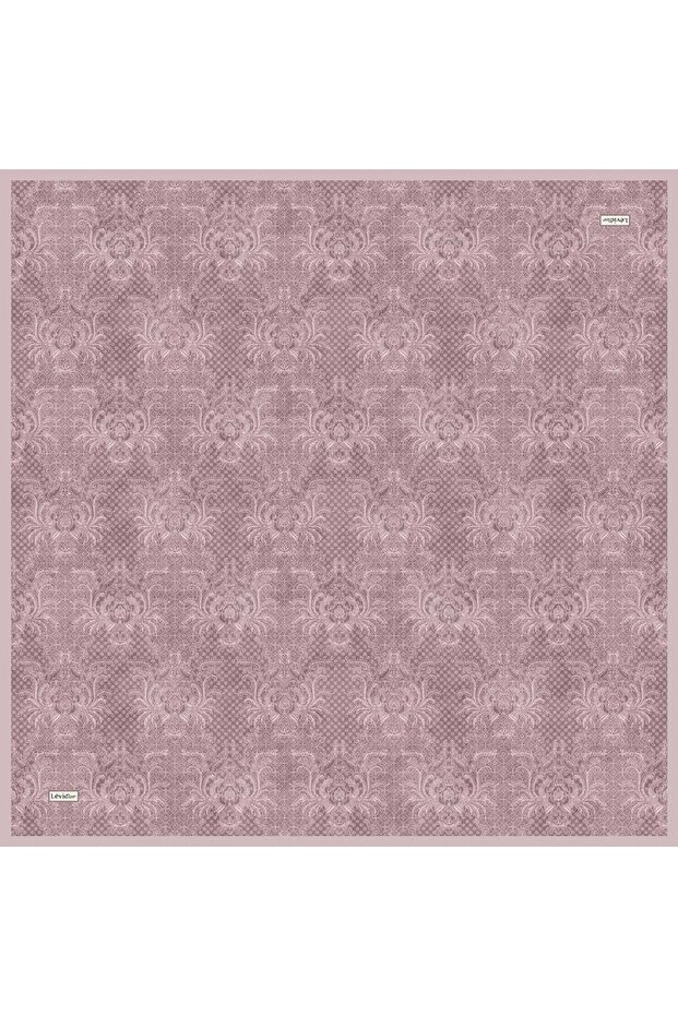 Rose Royal Floral Pattern Twill Silk Scarf