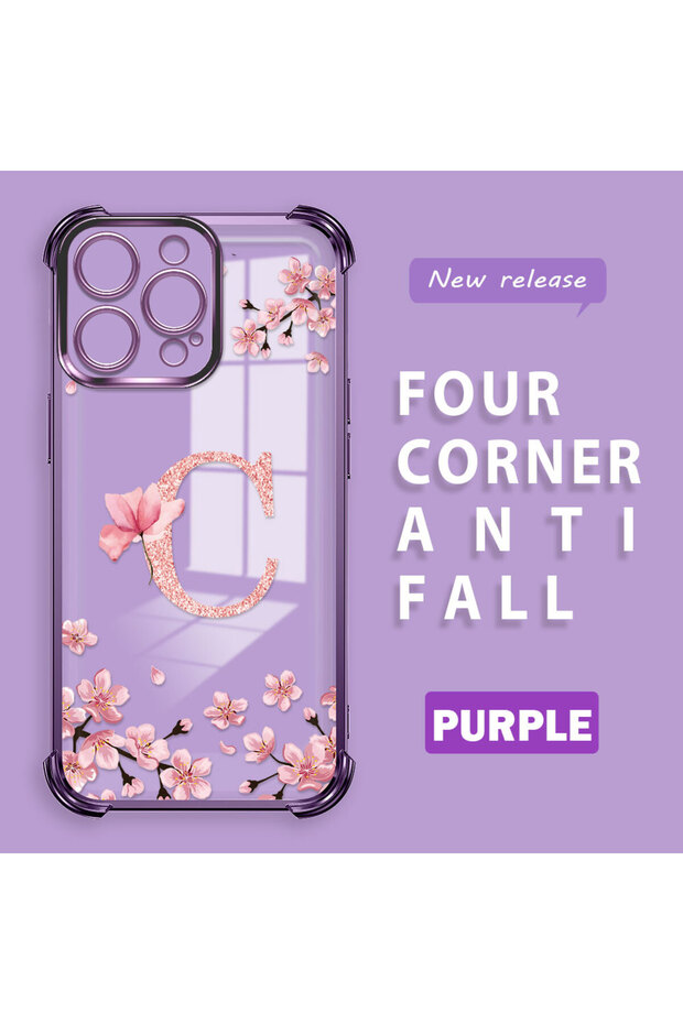 iPhone 15 Pro Compatible Transparent Back Four-Corner Reinforced Impact Protection Silicone Case