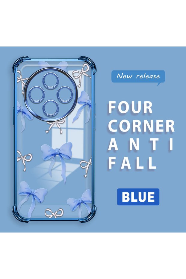 Xiaomi Redmi 14C Compatible Transparent Back Four-Corner Reinforced Impact Protection Silicone Case