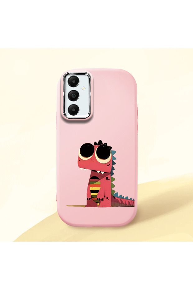 Pink Silicone Case with Shock-Absorbing Camera Protection Compatible with Samsung Galaxy A05S