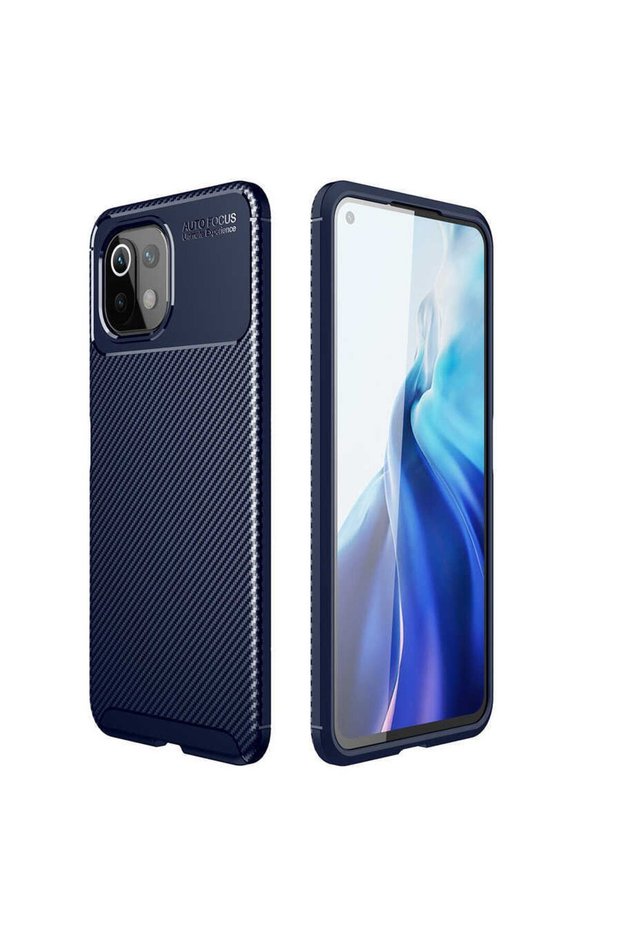 Compatible Case Carbon Design Cover for Xiaomi Mi 11 Lite Mobile Phone