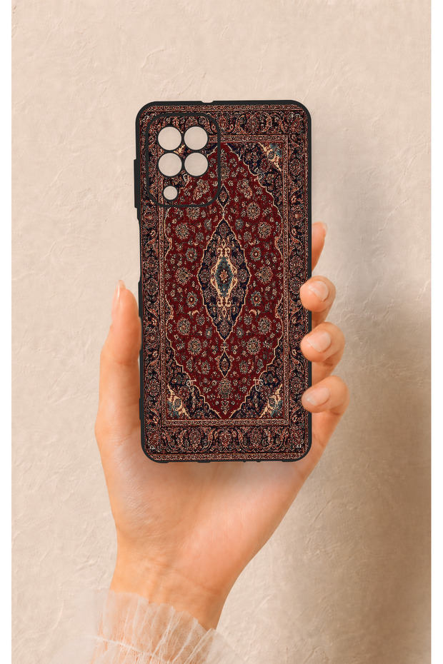 Samsung A22 Compatible Acem Carpet Patterned Silicone Case