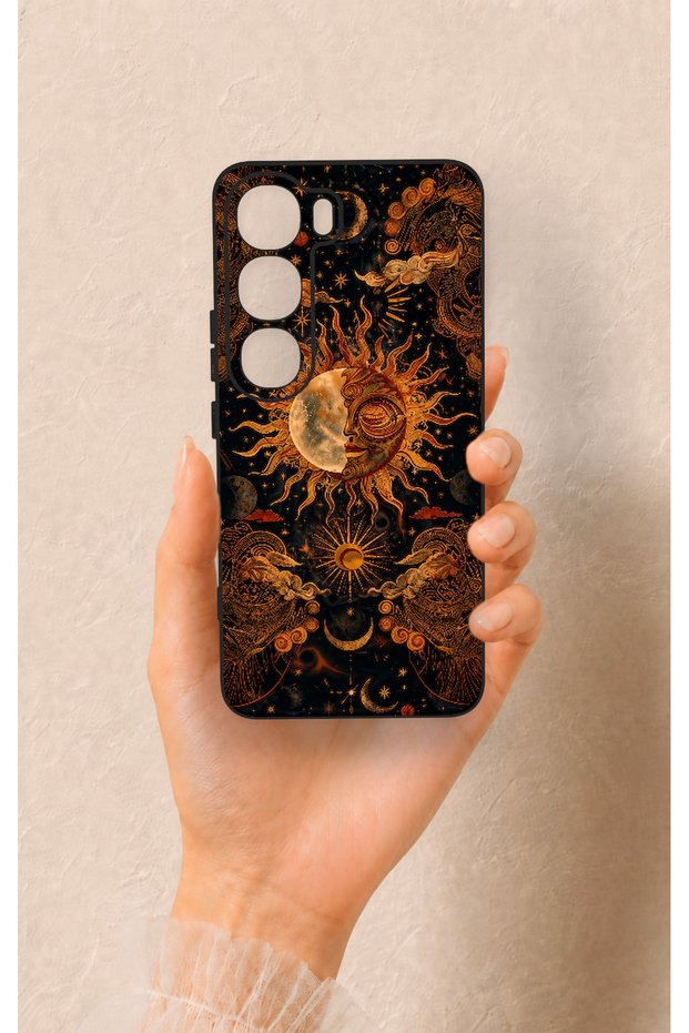 Vivo V40 Lite 5g Compatible Mystic Sun Patterned Silicone Case