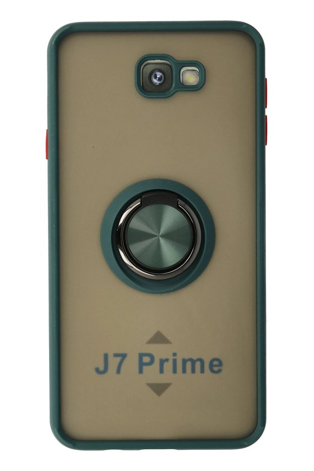 Concepta Galaxy J7 Prime Case Montreal Silicone Cover with Ring (185521) - Green