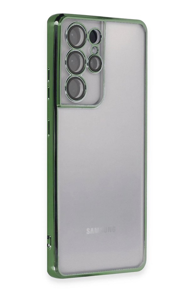 Aconcept Galaxy S21 Ultra Case with Lens Silicone (142126) - Green