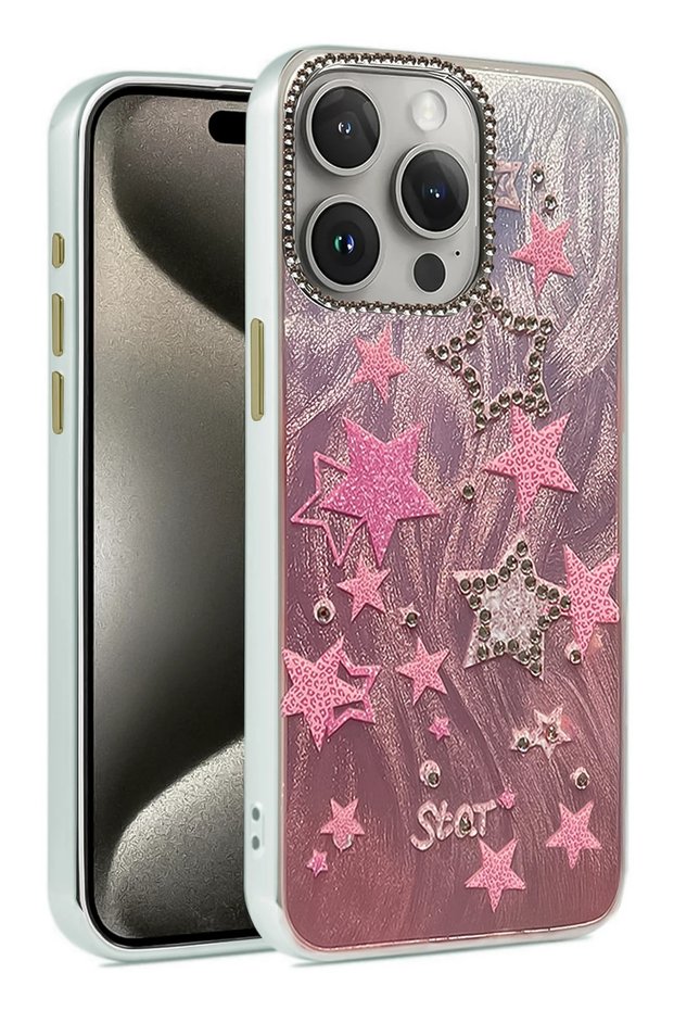 Aconcept iPhone 14 Pro Case Blade Mirror Pattern Cover - (94725) Pattern 7