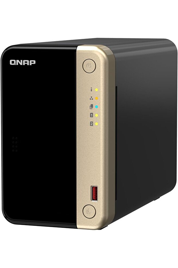 TS-264-8G-US 2 Bay High-Performance Desktop NAS with Intel Celeron Quad-core Processor, M.2 PCIe Slots and Dual 2.5GbE (2.5G/1G/100M) Network Connectivity (Diskless)
