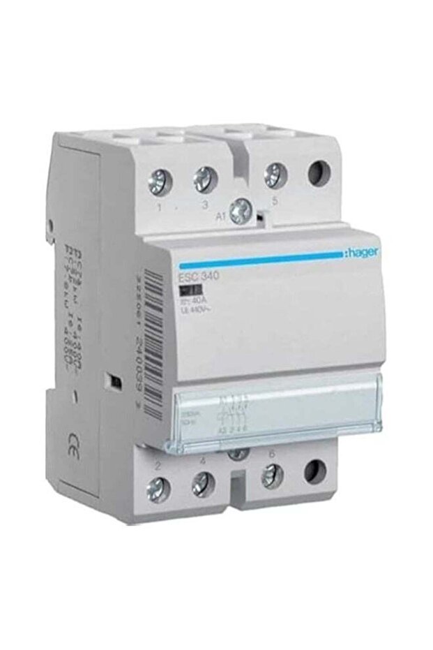 Contactor 40a-400v 3no Esc340 (Coil-230v) - 3m - WHITE